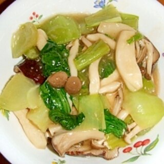 鶏ムネ肉とチンゲン菜の中華煮